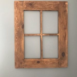 Rustic Wood Window Frame Reclaimed Farmhouse Style